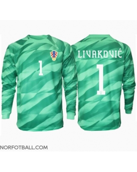 Billige Fotballdrakt Kroatia Dominik Livakovic #1 Keeper Replika Bortedrakt EM 2024 Langermet